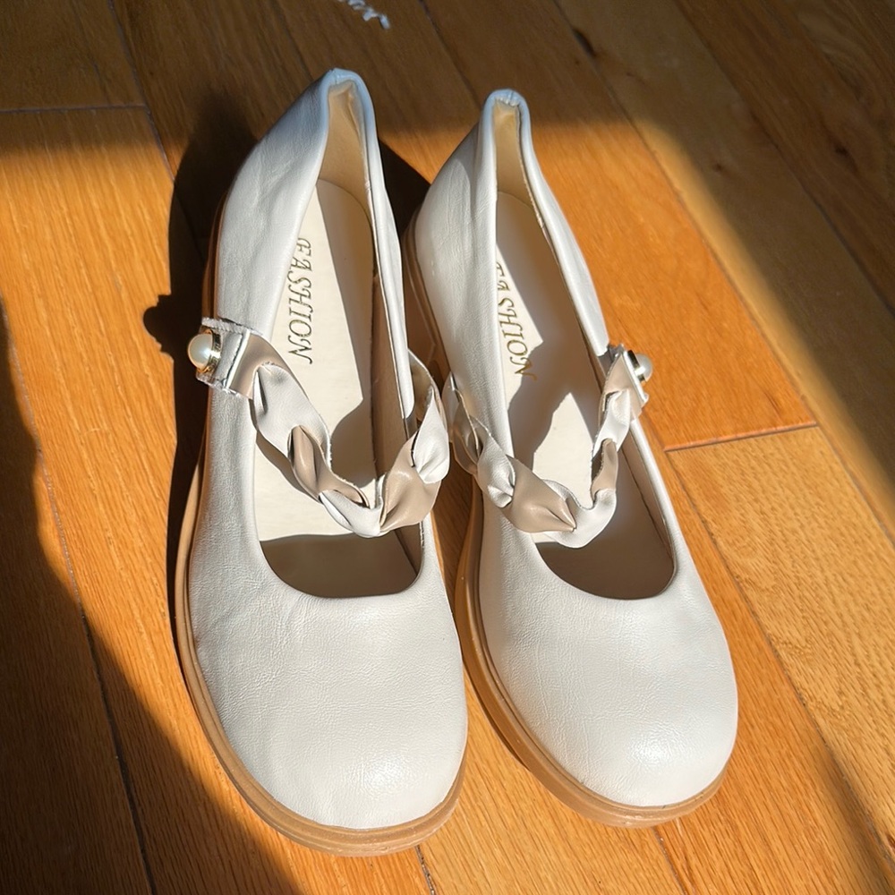 Cream colored Mary Jane’s